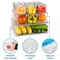 Sorbus 10 Pack Clear Stackable Refrigerator Storage Bins with Lids - Perfect for Kitchen Organization, Pantry and Fridge Storage
